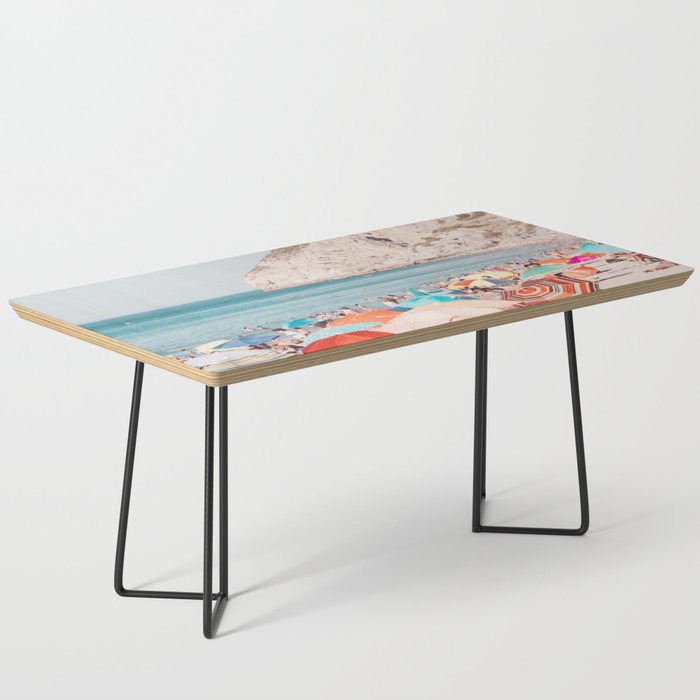 Beach - Colorful Sun Umbrellas two series - Ocean - Travel photography Coffee Table Gallery Image 1