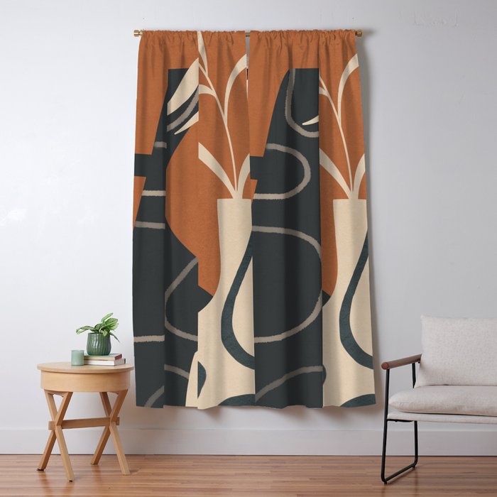 Abstract Ceramics 3 Window Curtain Gallery Image 1