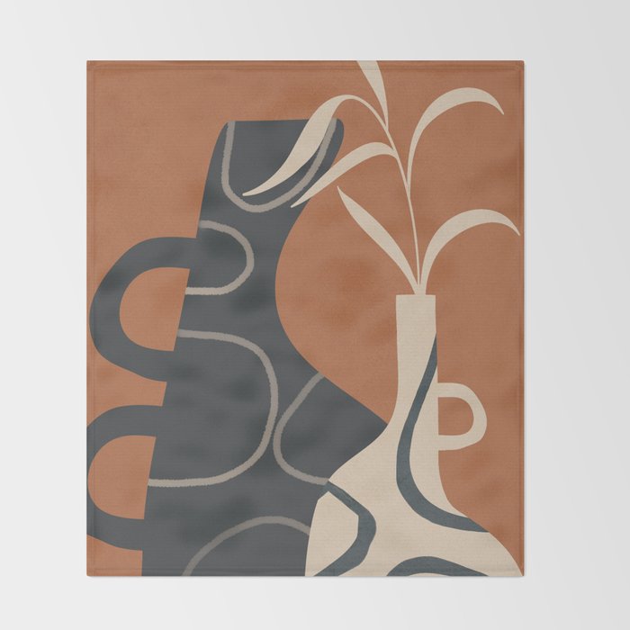 Abstract Ceramics 3 Throw Blanket Gallery Image 2