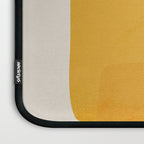Teal Mustard Abstract Shapes 01 Laptop Sleeve Gallery Image 3