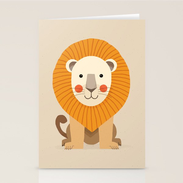 Lion, Wildlife of Africa Stationery Card Gallery Image 1