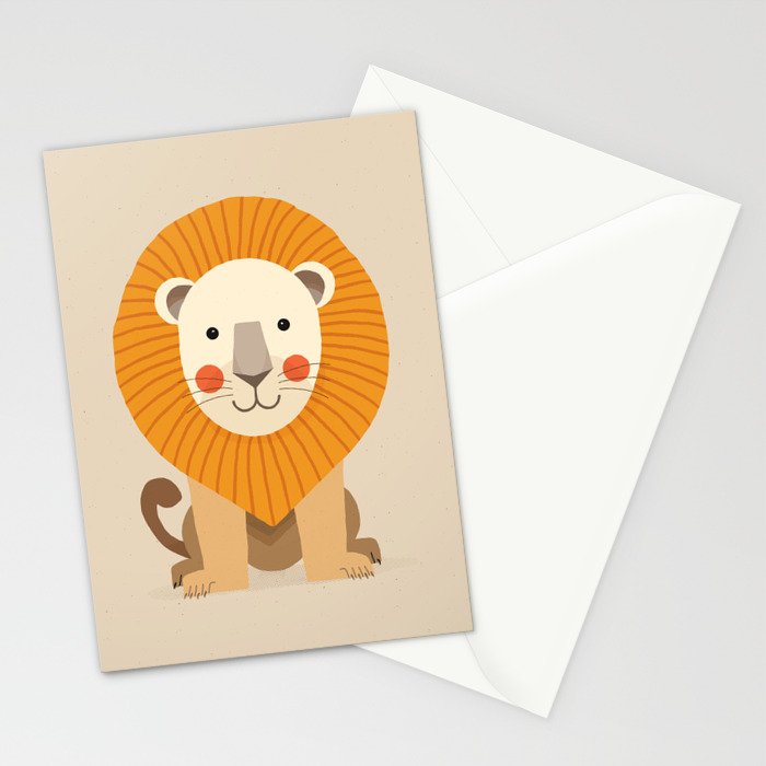 Lion, Wildlife of Africa Stationery Card Gallery Image 2