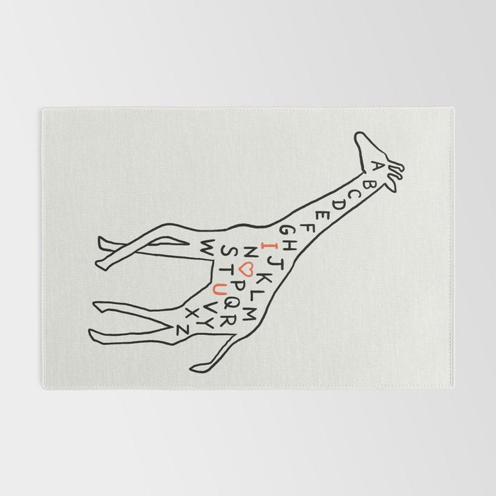I love you as high as I can reach Rug Gallery Image 2