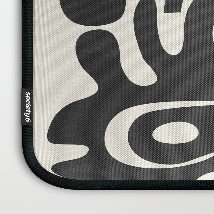 Minimal Abstract Maze - Noir Laptop Sleeve Gallery Image 3