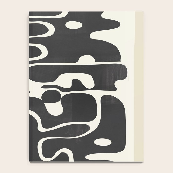 Minimal Abstract Maze - Noir Notebook Gallery Image 4