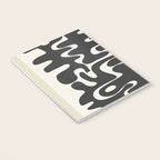 Minimal Abstract Maze - Noir Notebook Gallery Image 3