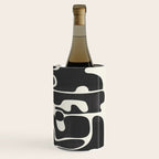 Minimal Abstract Maze - Noir Wine Chiller Gallery Image 3