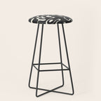 Minimal Abstract Maze - Noir Stool Gallery Image 1