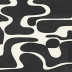 Minimal Abstract Maze - Noir Coffee Mug Gallery Image 2