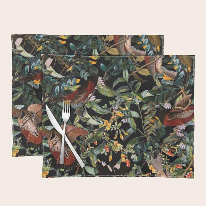 Floral and Birds XLIV Placemat Gallery Image 1