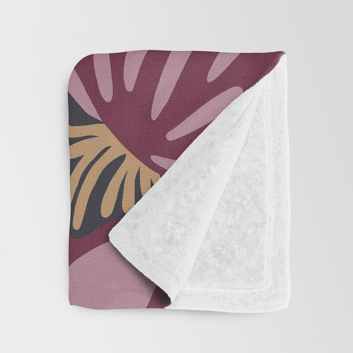 Dark Lush Floral Escape Throw Blanket Gallery Image 3
