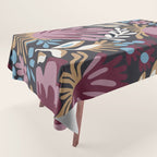 Dark Lush Floral Escape Tablecloth Gallery Image 1