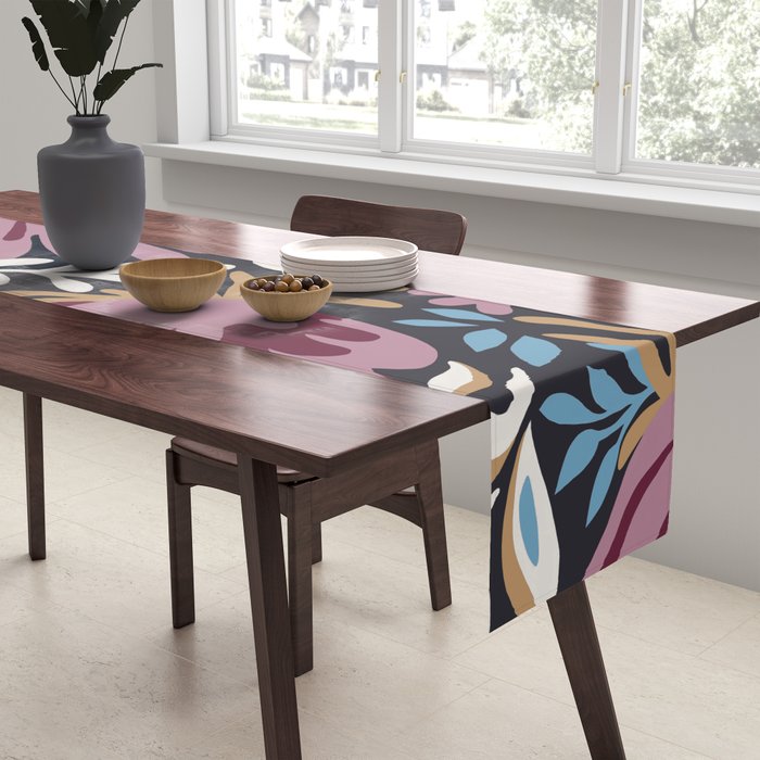 Dark Lush Floral Escape Table Runner Gallery Image 2