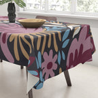 Dark Lush Floral Escape Tablecloth Gallery Image 3