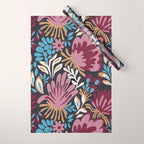 Dark Lush Floral Escape Wrapping Paper Gallery Image 1