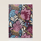 Dark Lush Floral Escape Stationery Card Gallery Image 2