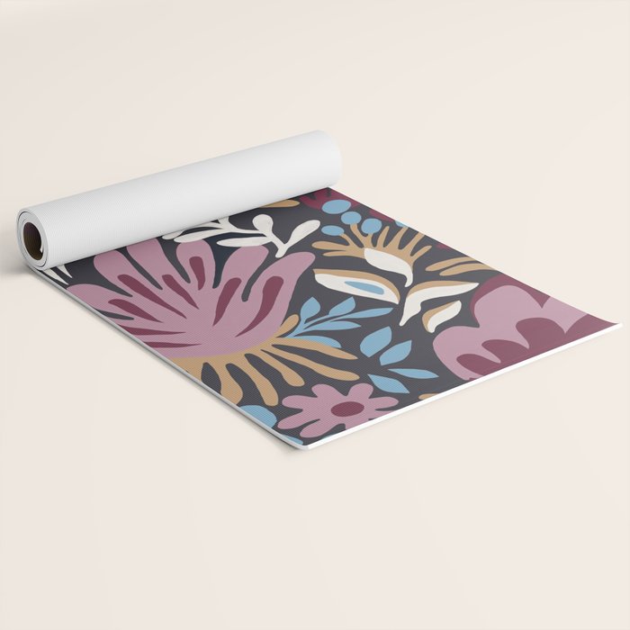 Dark Lush Floral Escape Yoga Mat Gallery Image 2
