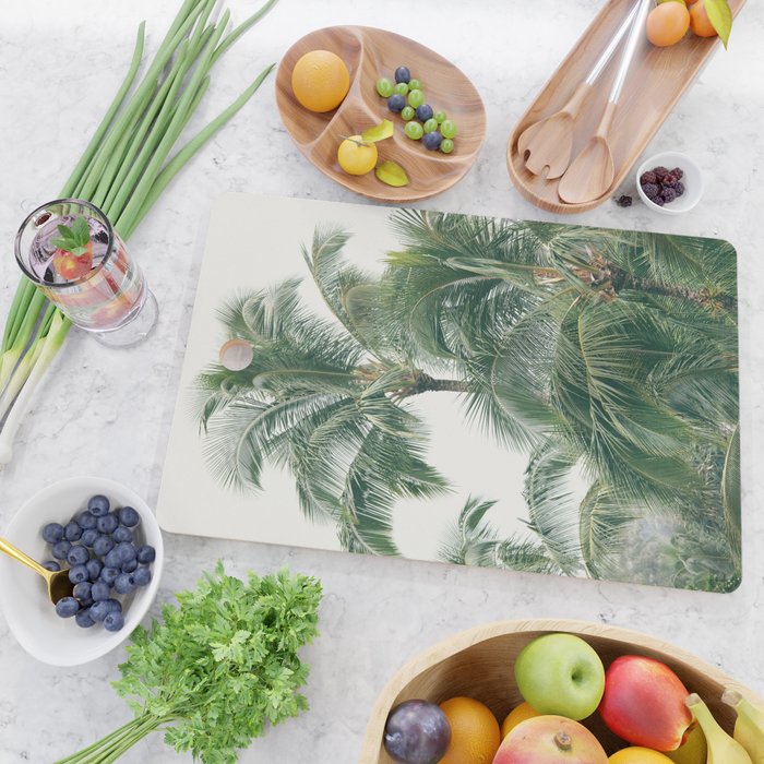 Lush Palm Trees Cutting Board Gallery Image 2