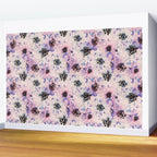 Abstract flowered paint modern Wall Mural Gallery Image 2