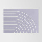 Minimal Arch XXXIII Lilac Purple Modern Geometric Lines Rug Gallery Image 2
