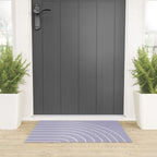 Minimal Arch XXXIII Lilac Purple Modern Geometric Lines Welcome Mat Gallery Image 3