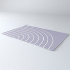 Minimal Arch XXXIII Lilac Purple Modern Geometric Lines Rug Gallery Image 3