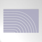 Minimal Arch XXXIII Lilac Purple Modern Geometric Lines Welcome Mat Gallery Image 1