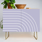 Minimal Arch XXXIII Lilac Purple Modern Geometric Lines Credenza Gallery Image 1