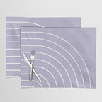 Minimal Arch XXXIII Lilac Purple Modern Geometric Lines Placemat Gallery Image 1