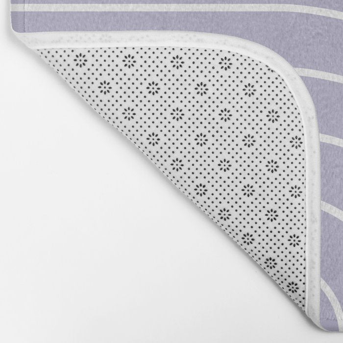 Minimal Arch XXXIII Lilac Purple Modern Geometric Lines Bath Mat Gallery Image 2