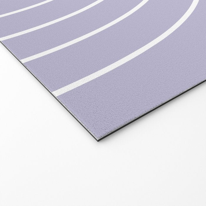 Minimal Arch XXXIII Lilac Purple Modern Geometric Lines Welcome Mat Gallery Image 2