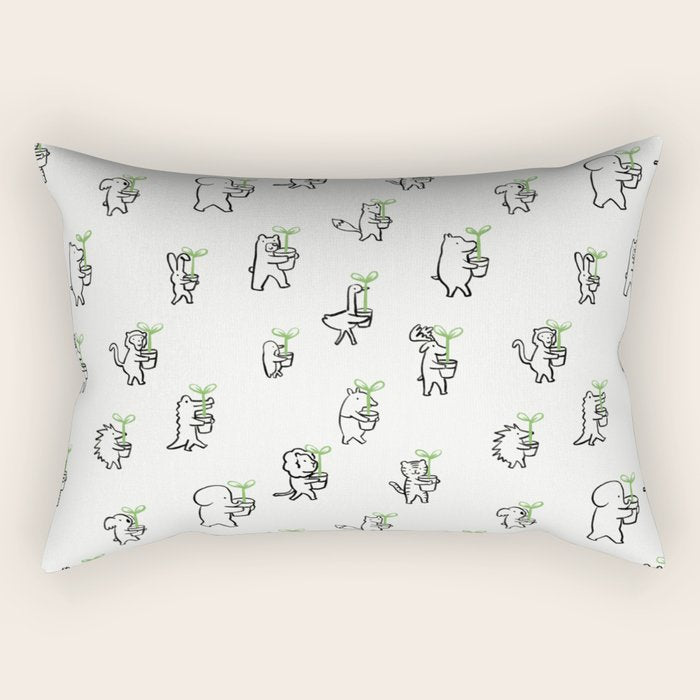 Let's plant a forest Rectangular Pillow Gallery Image 1