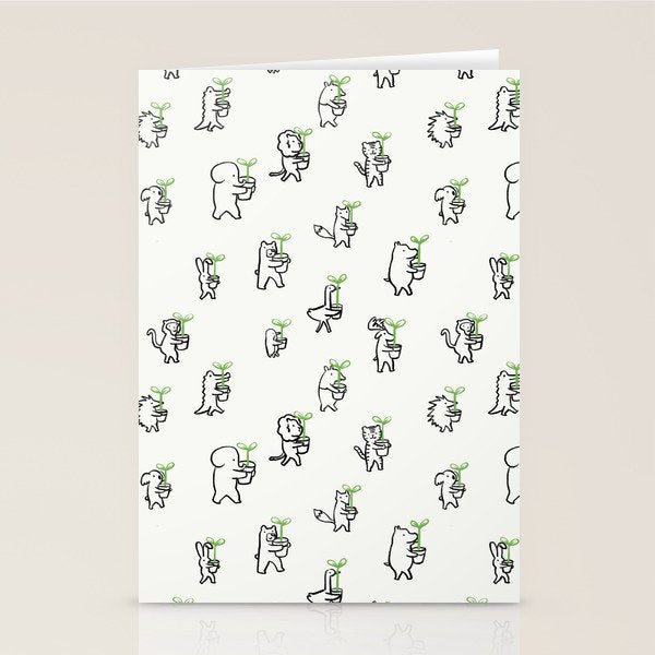 Let's plant a forest Stationery Card Gallery Image 1