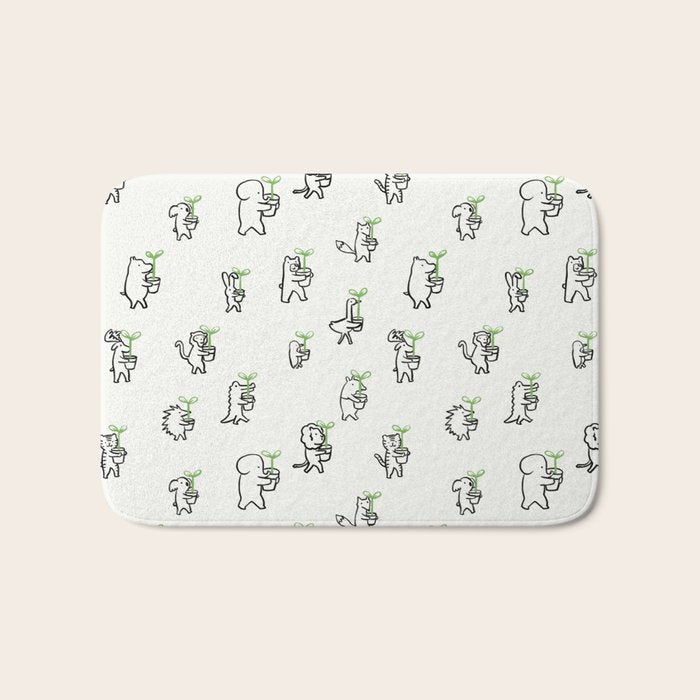 Let's plant a forest Bath Mat Gallery Image 1