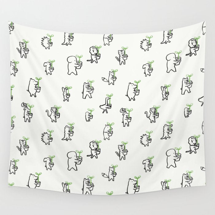 Let's plant a forest Wall Tapestry Gallery Image 4