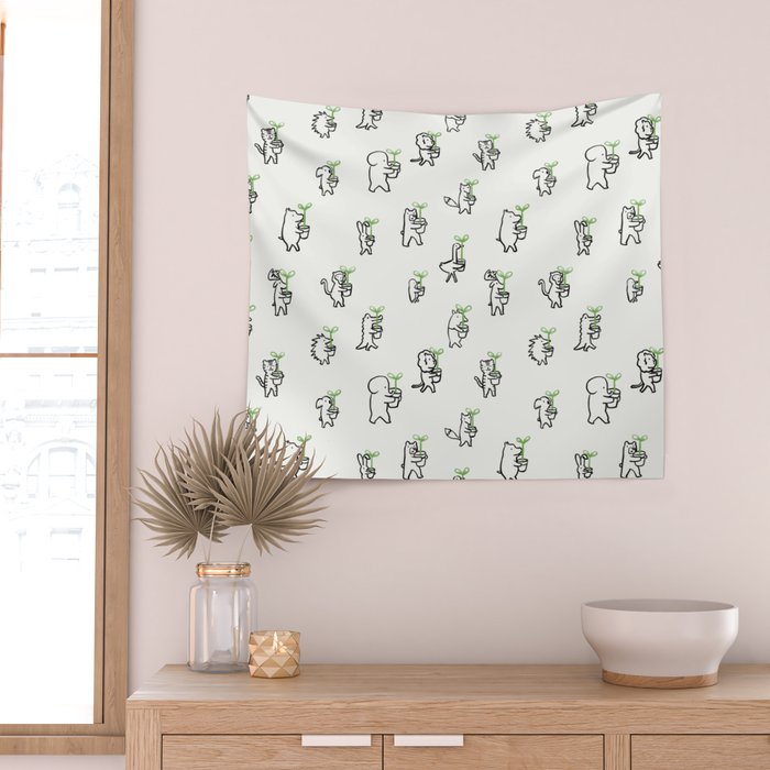 Let's plant a forest Wall Tapestry Gallery Image 2