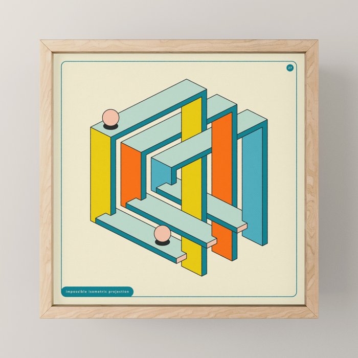IMPOSSIBLE GEOMETRICS 27 Mini Art Print Gallery Image 1
