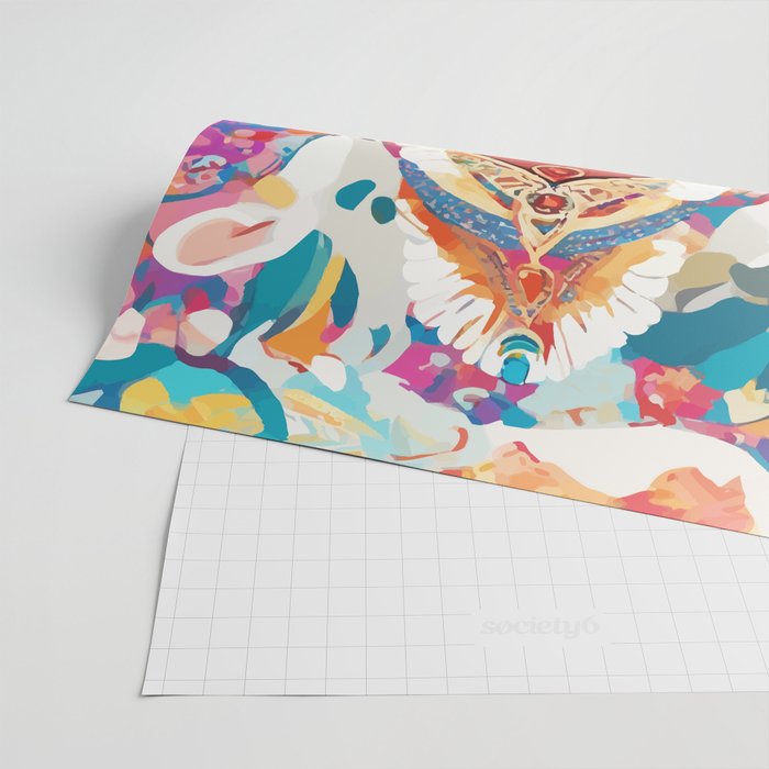 Her Highness, Royal Princess Royalty Queen, Boss Lady Brown Girl Boss, Bohemian Eclectic Heir Empower Portrait Wrapping Paper Gallery Image 2