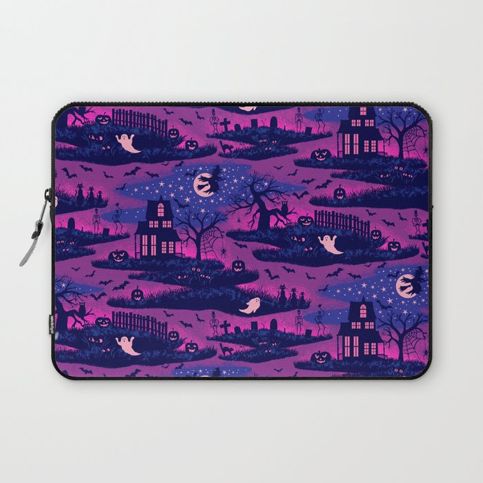 Halloween Night - Mystic Violet  Laptop Sleeve Gallery Image 1