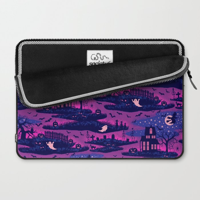 Halloween Night - Mystic Violet  Laptop Sleeve Gallery Image 2