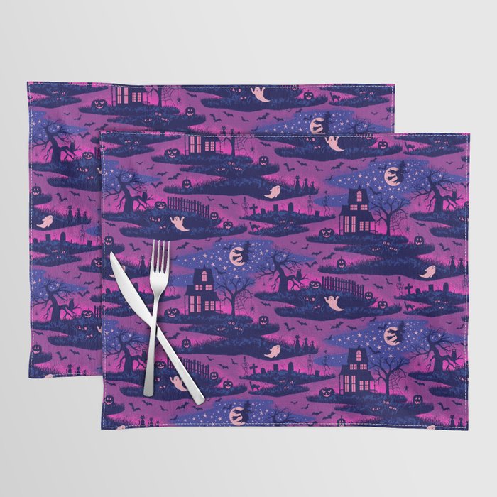 Halloween Night - Mystic Violet  Placemat Gallery Image 1