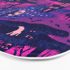 Halloween Night - Mystic Violet  Bath Mat Gallery Image 3