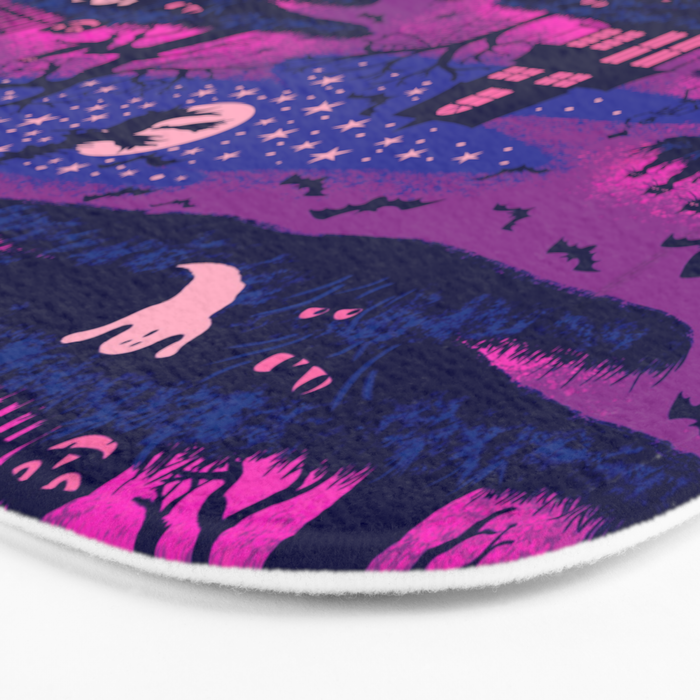 Halloween Night - Mystic Violet  Bath Mat Gallery Image 3