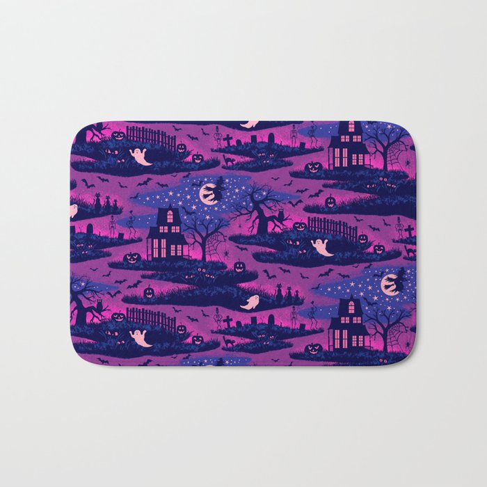 Halloween Night - Mystic Violet  Bath Mat Gallery Image 1