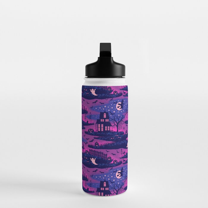 Halloween Night - Mystic Violet  Water Bottle Gallery Image 3