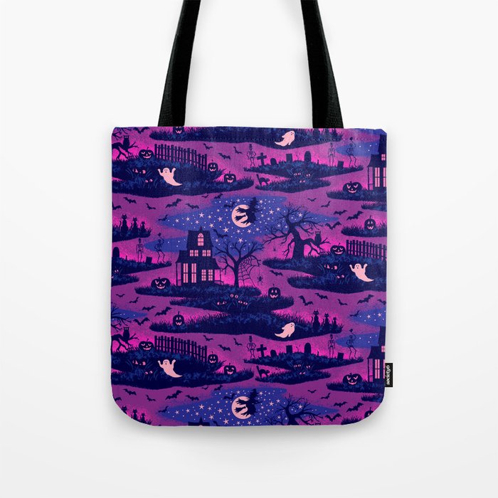 Halloween Night - Mystic Violet  Tote Bag Gallery Image 1