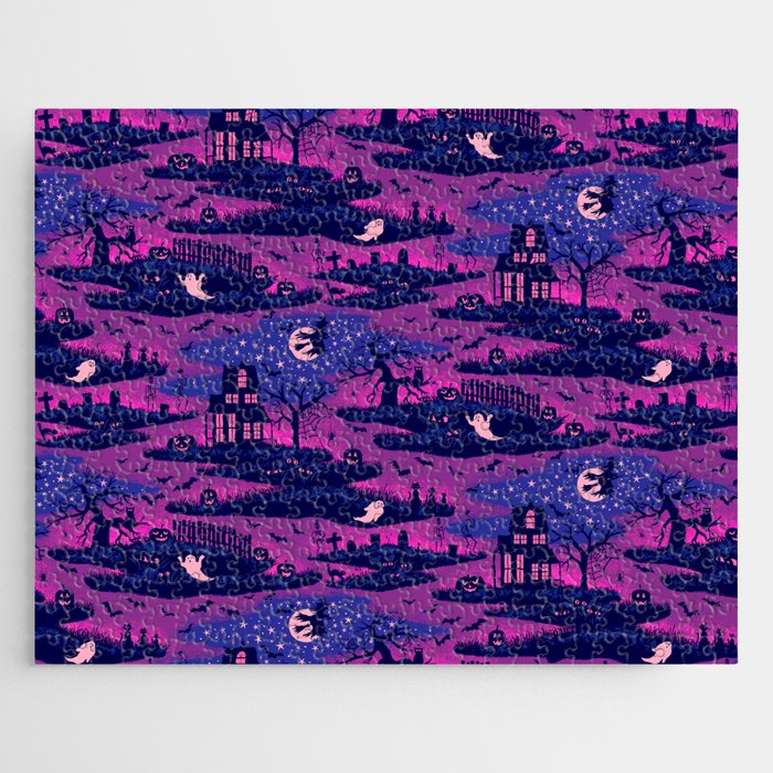 Halloween Night - Mystic Violet  Jigsaw Puzzle
