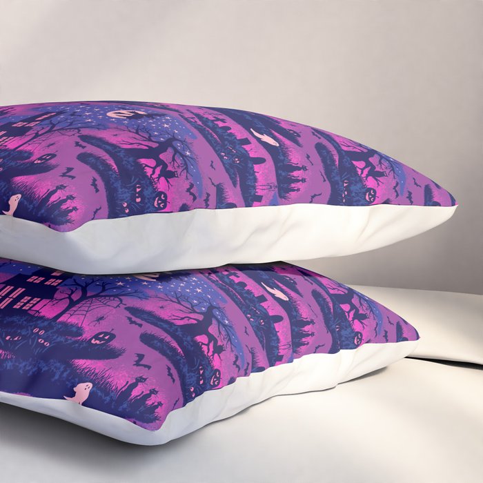 Halloween Night - Mystic Violet  Pillow Sham Gallery Image 3