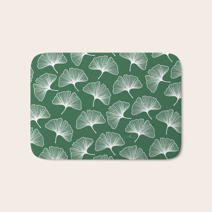 Ginkgo Leafs Pattern_21 Bath Mat Gallery Image 1