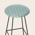 Bows & Ribbons Pattern XXVIII Pastel Mint Green Stool Gallery Image 2